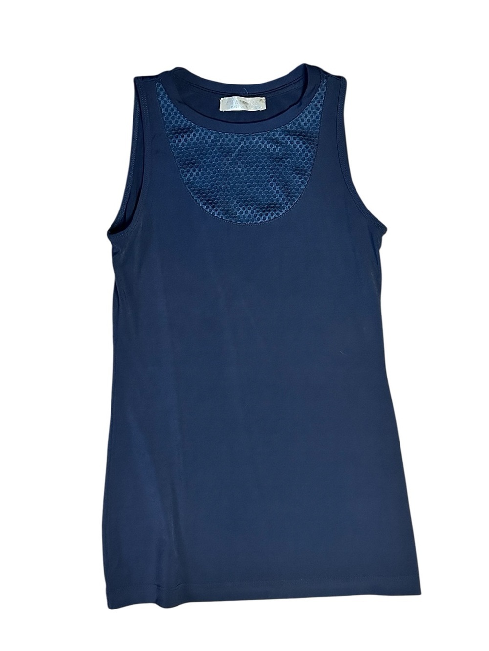 Anatomies Navy Blue Sleeveless Dress with Mesh XS